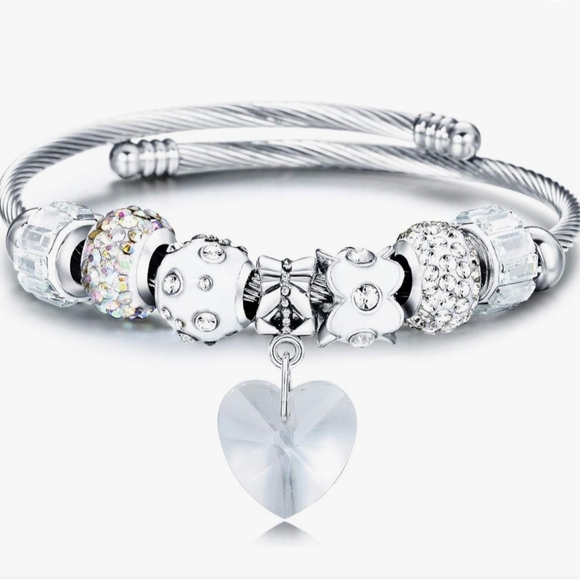 NWOT Heart Wrap Bracelet - Picture 6 of 9